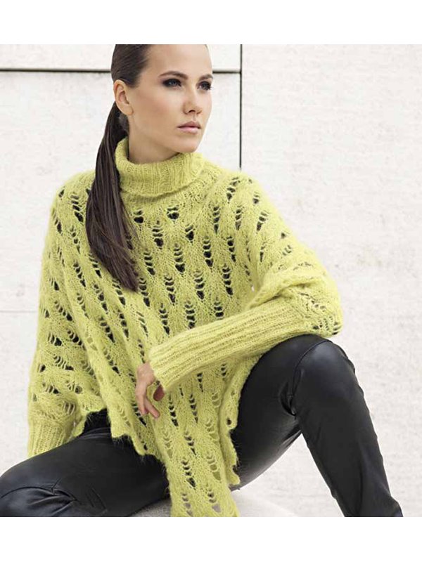 Lana Grossa PONCHOPULLI IN AJOUR Woolhair