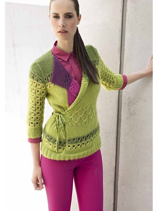 Lana Grossa PULLI MIT WICKELEFFEKT Evento