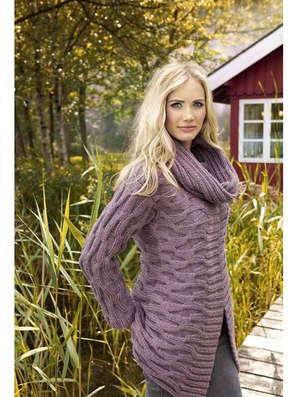 Lana Grossa JACKE IM WELLENMUSTER Alta Moda Cashmere