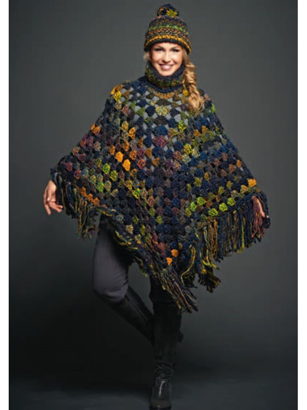 Lana Grossa PONCHO + MÜTZE Olympia