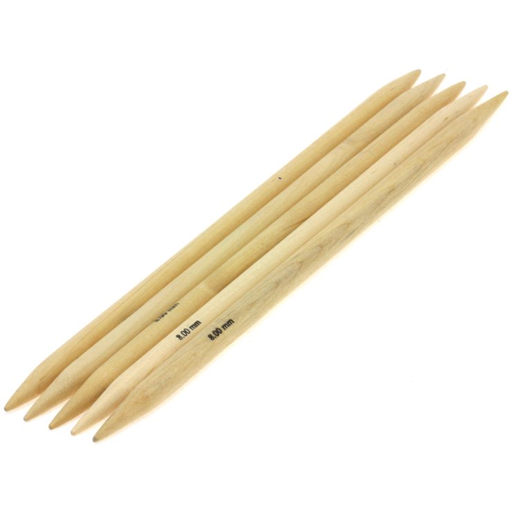 Lana Grossa Strumpfstricknadel Naturholz Big & Easy St. 8,0/20cm