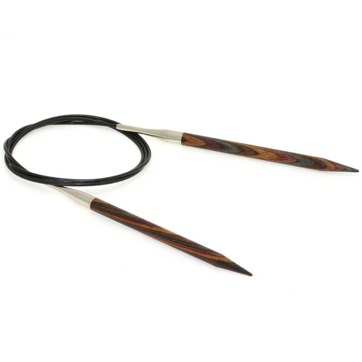 Lana Grossa Rundstricknadel Design-Holz Color St. 6,5/100cm