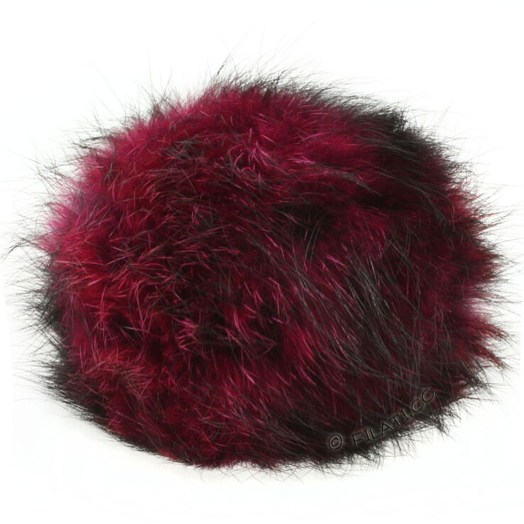 Lana Grossa FELLPOMPON Fuchs Bicolor | 301-Pink/Schwarz