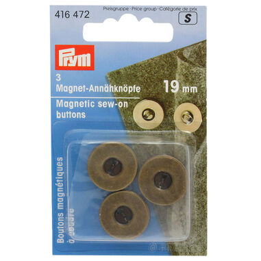 Magnet-Annähknöpfe 19mm