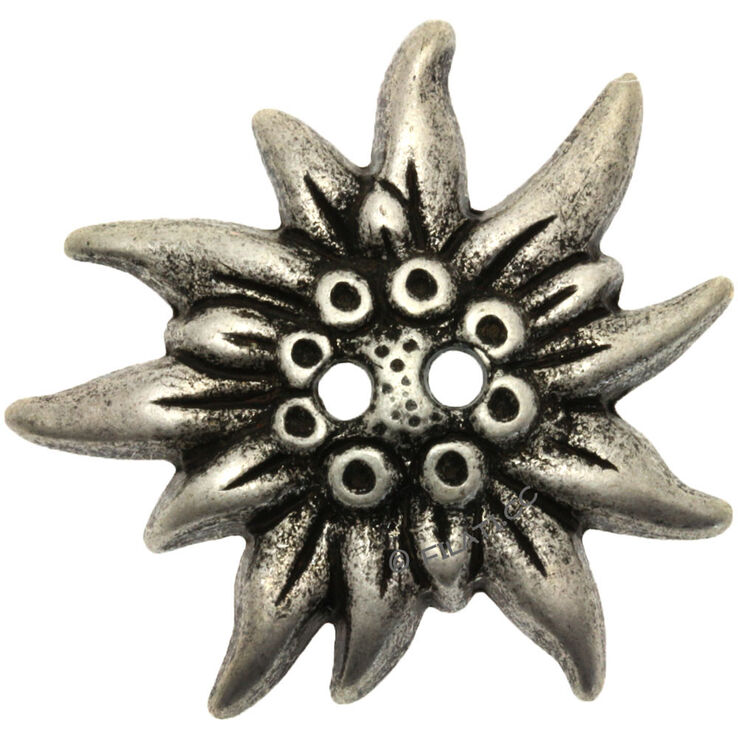 Union Knopf Knopf 2-Loch 38mm | 83-Silber