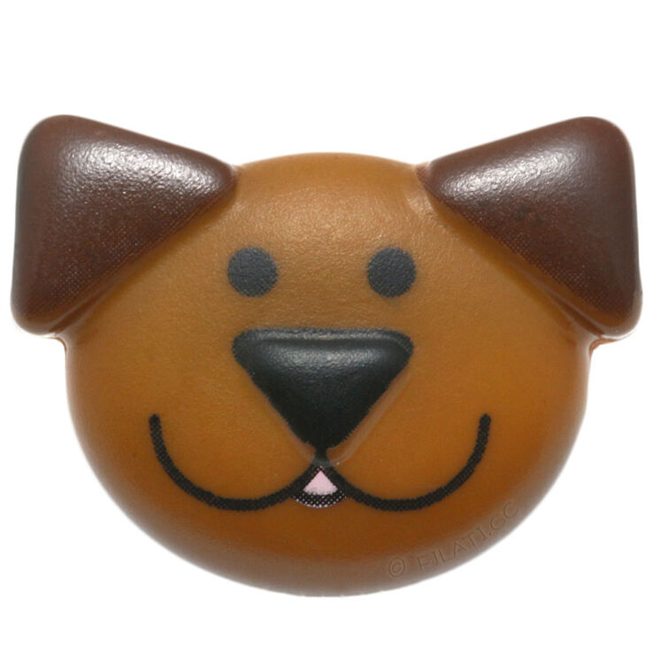 Union Knopf Kinderknopf mit Öse 20mm | 20-Braun