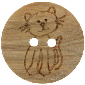 Lana Grossa Holzkinderknopf 2-Loch 15mm