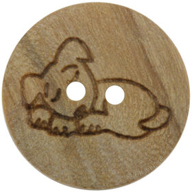 Lana Grossa Holzkinderknopf 2-Loch 15mm