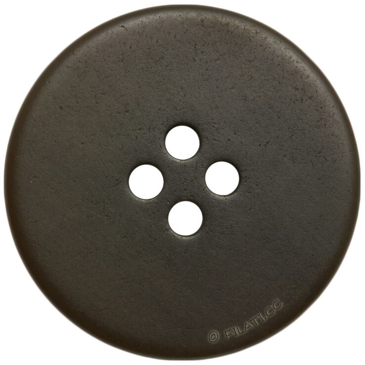 Union Knopf Knopf 4-Loch 20mm | 20-Dunkelbraun