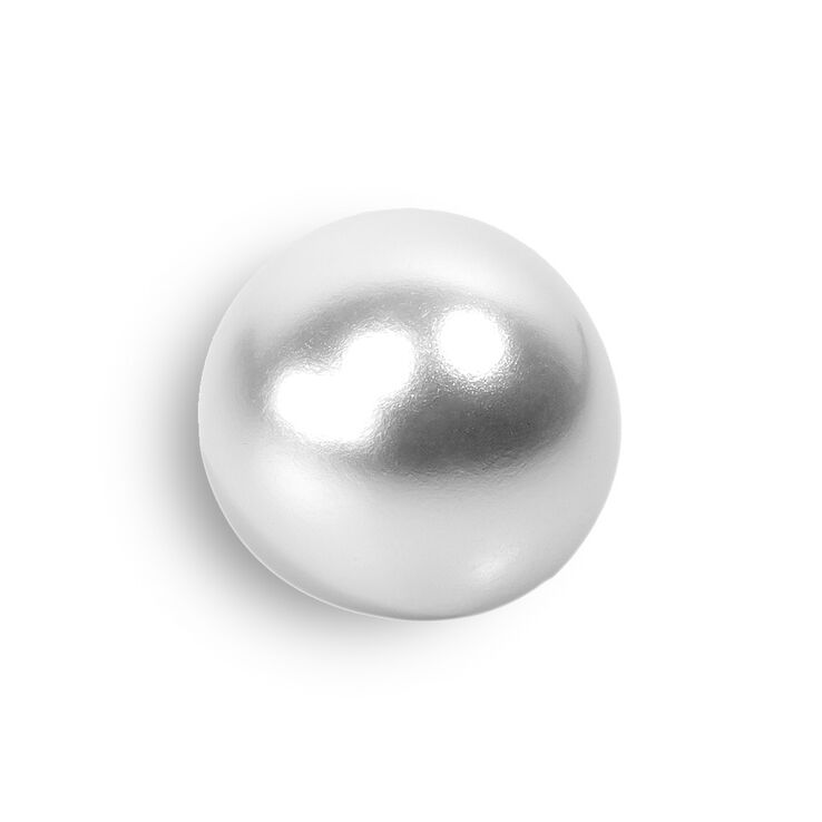 Union Knopf Perle mit Öse 10mm | 12-Perlweiß