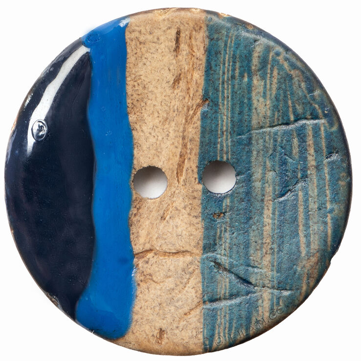 Union Knopf Kokosknopf 2-Loch 25 mm | 68-Marine