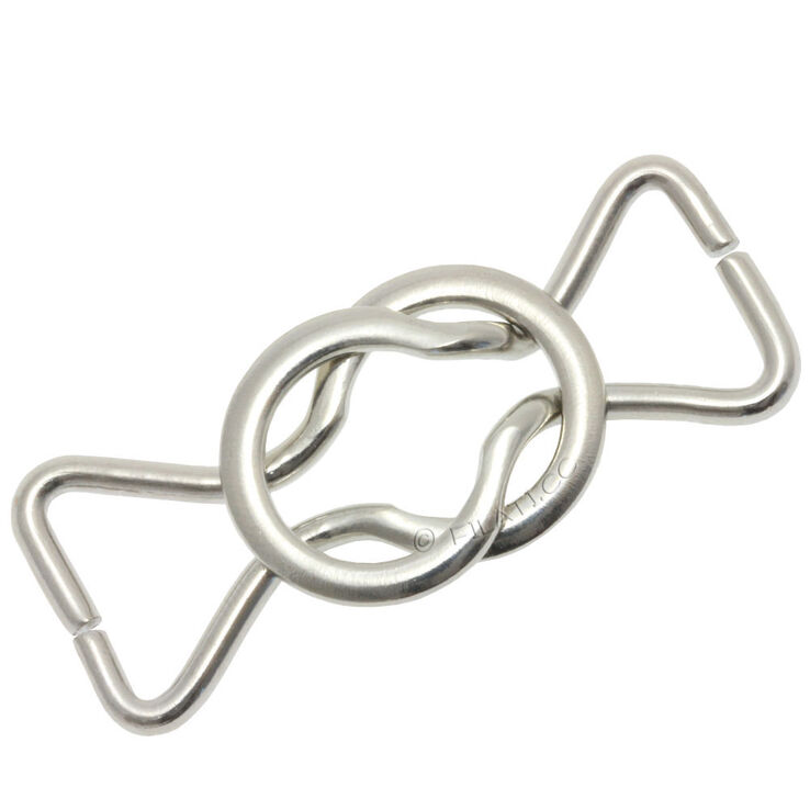Union Knopf Metallschließe 10mm | 821-Silber