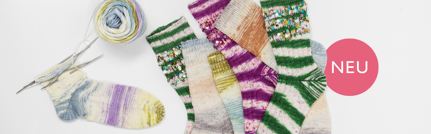 Exklusiv bei FILATI: Hand-Dyed Garne im neuen Design NEU: Hand-Dyed Klassiker