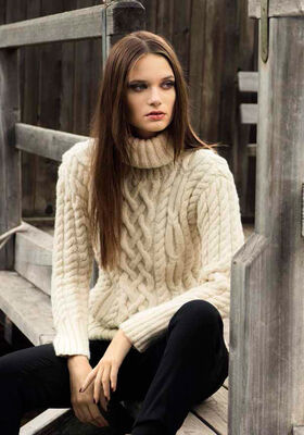 ROLLKRAGENPULLI Alta Moda Alpaca von Lana Grossa