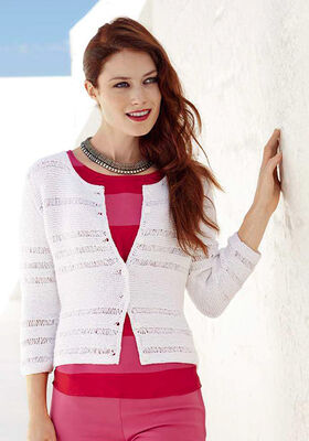 WEISSE JACKE Linarte von Lana Grossa