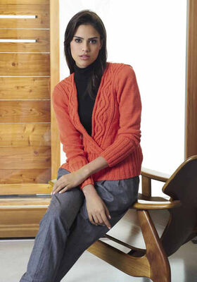 PULLI MIT WELLENZOPFBLENDE Cool Wool von Lana Grossa