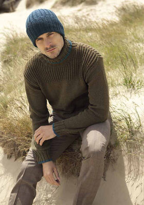 HERRENPULLI Cool Wool big melange von Lana Grossa