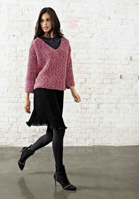 RAGLANPULLI Cool Wool Print von Lana Grossa