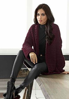 JACKE MIT HEBEMASCHEN Mille II von Lana Grossa
