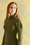 Lana Grossa RIPPENPULLI MIT ZOPFÄRMEL Merino Air