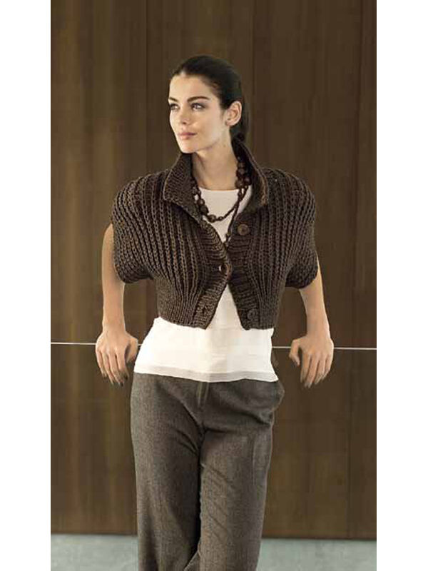 Lana Grossa KIMONOKURZJACKE Cotofine