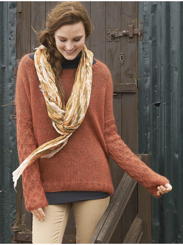 Lana Grossa OVERSIZED PULLI MIT RAUTEN Tiffany