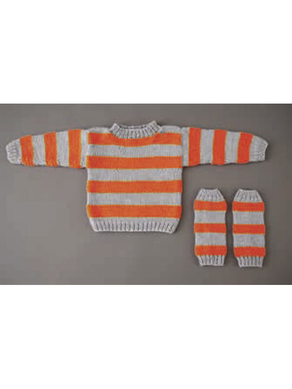 Lana Grossa PULLOVER, STULPEN Superbingo/Mille II neon