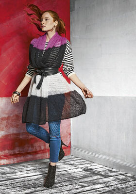 Streifenstola SILKHAIR  von Lana Grossa
