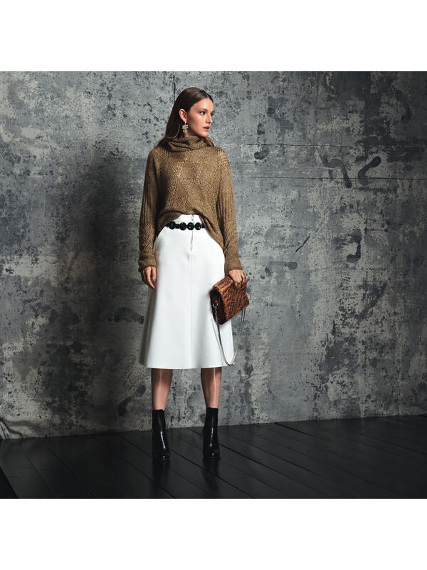 Lana Grossa PULLI IM MUSTERMIX MIT AJOUR- und RIPPENMUSTER Lace Lux