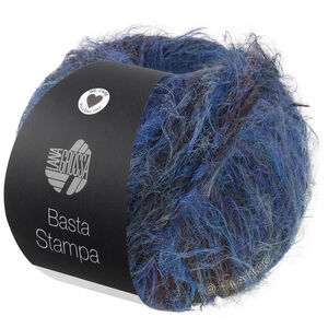 Lana Grossa BASTA STAMPA | 203-Hellblau/Jeans/Royal/Dunkelbraun