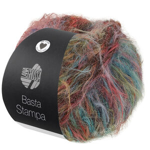 Lana Grossa BASTA STAMPA | 204-Gelb/Rosa/Rot/Minttürkis/Blau