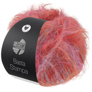 Lana Grossa BASTA STAMPA | 206-Gelb/Orange/Rosa/Pink/Weiß/Hellgrau