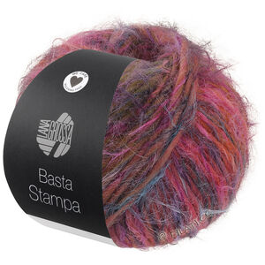 Lana Grossa BASTA STAMPA | 207-Senf/Pink/Fuchsia/Türkis/Dunkelgrau