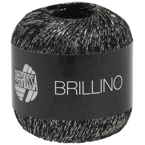 Lana Grossa BRILLINO | 13-Schwarz/Silber