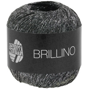 Lana Grossa BRILLINO | 18-Anthrazit/Silber