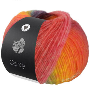 Lana Grossa CANDY | 05-Apricot/Orange/Dunkelviolett/Lila/Gelb/Gelbgrün/Mint/Fuchsia/Rot/Pink/Rosa/Dunkelrot