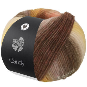Lana Grossa CANDY | 07-Lila/Limette/Tomatenrot/Violett/Dunkelviolett/Beige/Camel/Graubraun/Dunkelbraun/Maisgelb