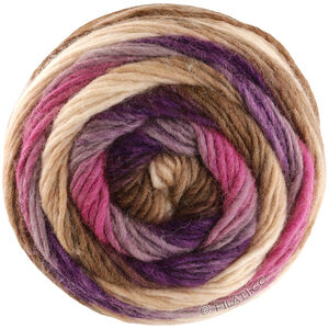Lana Grossa COLORATO Aktion | 04-Dunkelpink/Grau/Dunkelviolett/Umbra/Taupe/Hellbeige
