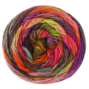 Lana Grossa COLORISSIMO 2 | 219-Grau/Dunkelbraun/Dunkelviolett/Rotviolett/Orange/Rot/Gelb/Hellgrün/Pink/Mintgrau/Koralle