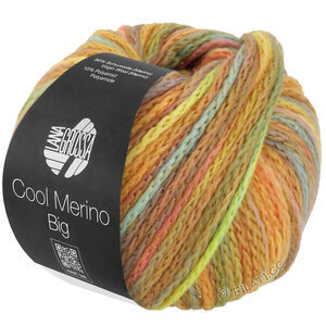 Lana Grossa COOL MERINO Big Color | 403-Goldgelb/Ocker/Lindgrün/Lachs/Khaki