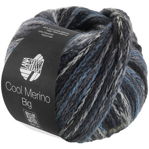 Lana Grossa COOL MERINO Big Color | 411-Anthrazit/Dunkelgrau/Hellgrau/Mittelgrau/Stahlgrau/Rohweiß