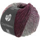 Lana Grossa COOL MERINO Dégradé | 305-Brombeer/Graurot/Grau