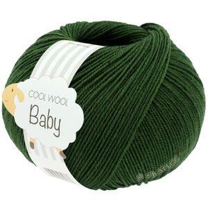 Lana Grossa COOL WOOL Baby Uni/Print 50g | 336-Dunkelgrün