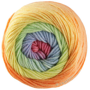 Lana Grossa COOL WOOL Big Color | 4036-Hellblau/Hellgrün/Gelb/Lachs/Orange/Nelke