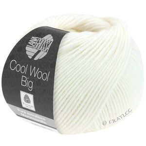 Lana Grossa COOL WOOL Big  Uni/Melange | 0615-Weiß