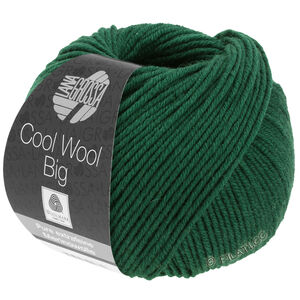 Lana Grossa COOL WOOL Big  Uni/Melange | 0949-Flaschengrün