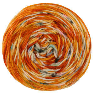 Lana Grossa COOL WOOL  Hand-dyed | 01-Rost/Orange/Rohweiß/Gelb/Pink/Grün