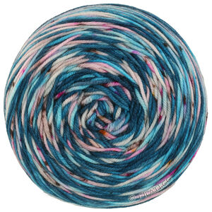 Lana Grossa COOL WOOL  Hand-dyed | 03-Türkis/Dunkelpetrol/Rosa/Pink/Schwarzbraun