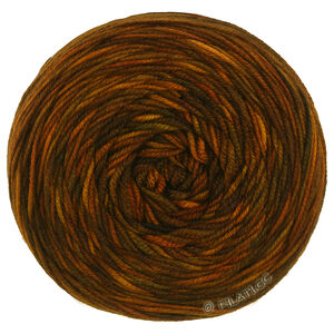 Lana Grossa COOL WOOL  Hand-dyed | 23-Dunkelbraun/Graubraun/Gelb/Orange/Umbra/Nougat