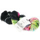 Lana Grossa COOL WOOL Hand-dyed | 106-Schwarz/Grau/Pfirsich/Pink/Grün/Lila